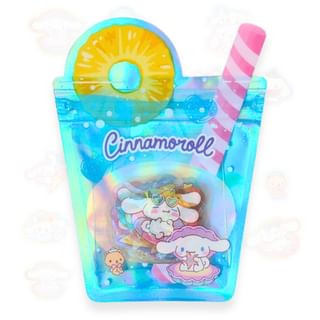 Sanrio Cinnamoroll Summer Drink Theme Decorative Stickers 10 designs×3 sheets - 9×0.5×12cm