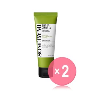 SOME BY MI - Super Matcha Pore Clean Cleansing Gel 2pcs Bundle Set 2024 Version - 100ml x 2 pcs