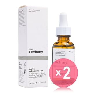 The Ordinary - Alpha Arbutin 2% + HA Serum 2pcs Bundle Set 30ml x 2 pcs