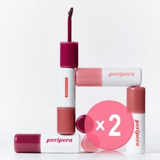 peripera - Ink Peel Off Lip Stain - 3 Colors 2pcs Bundle Set #03 Peanut Rose x 2 pcs