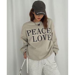 Oversized Printed Pullover