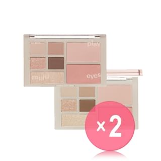 ETUDE - Play Multi Eyes - 3 Types 2pcs Bundle Set Is It a Warmtone Palette? x 2 pcs