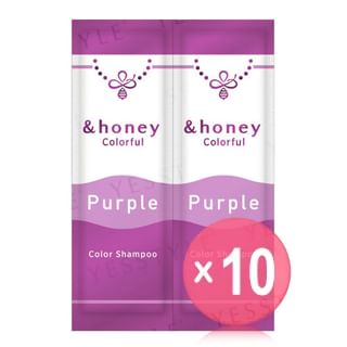 ViCREA - &honey Colorful Color Shampoo Purple Trial Set 10pcs Bundle Set 10ml x 2 x 10 pcs