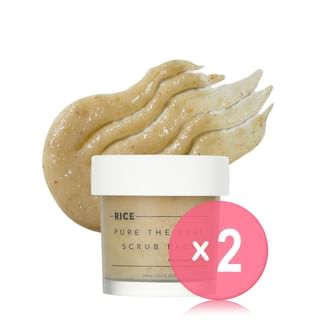 THANK YOU FARMER - Rice Pure The Real Scrub Pack 2pcs Bundle Set 100ml x 2 pcs