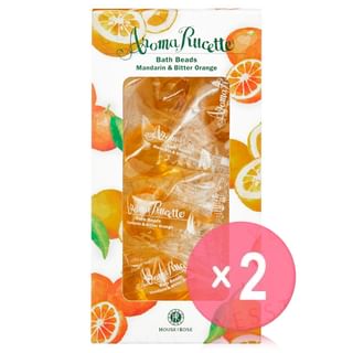 House of Rose - Aroma Rucette Bath Beads Mandarin & Bitter Orange 2pcs Bundle Set 10 pcs x 2 pcs