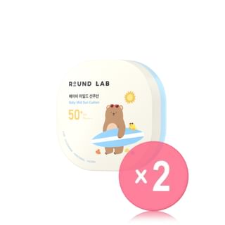 ROUND LAB - Baby Mild Sun Cushion 2pcs Bundle Set 16g x 2 pcs