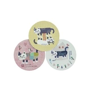Cat Matildasan Synthetic Leather Coaster Set Tsubame-san 1 Set of 3 pc