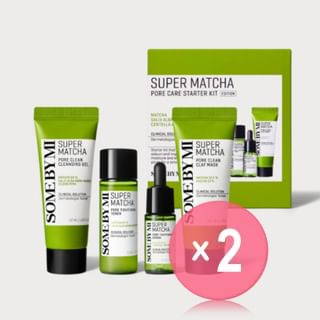 SOME BY MI - Super Matcha Pore Care Starter Kit 2pcs Bundle Set 2025 Version - 4 pcs x 2 pcs