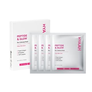 HYAAH - Bio-Cellulose Mask Set - 3 Types Peptide & Glow