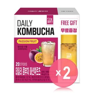 Daily Kombucha - 14 Types 2pcs Bundle Set 2026 Version - Passion Fruit x 2 pcs