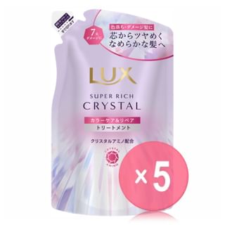 Lux Japan - Super Rich Crystal Color Care & Repair Hair Treatment 5pcs Bundle Set 300g Refill x 5 pcs