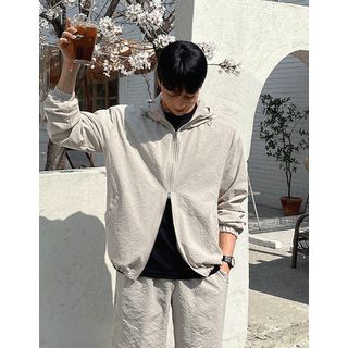 Mesh-Lined Zip Hoodie