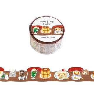 Borderless Die-Cut Masking Tape Retro Café 1 pc