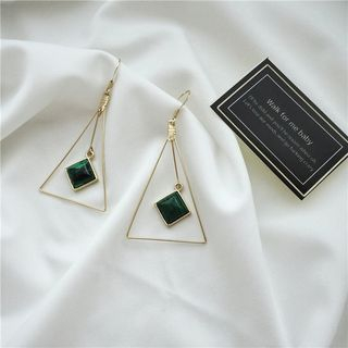 Kokyu Turquoise Triangle Drop Earring kokyu kopen in de aanbieding