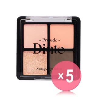 Dinto - Prelude Dinto Nostalgia Eye Palette - 4 Types 5pcs Bundle Set #74 Little Lorca x 5 pcs