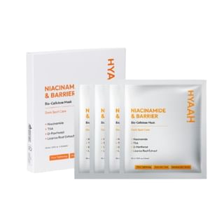 HYAAH - Bio-Cellulose Mask Set - 3 Types Niacinamide & Barrier