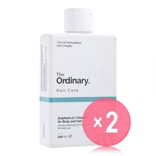 The Ordinary - Hair Care Sulphate 4% Cleanser For Body & Hair 2pcs Bundle Set 240ml x 2 pcs