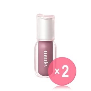 mude - Angel Hug Glaze - 10 Colors 2pcs Bundle Set #104 Mauve Smoke x 2 pcs