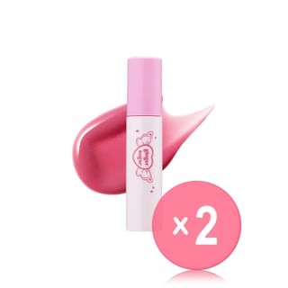 ETUDE - Ginger Sugar Lip Serum Princess House Collection - 2 Colors 2pcs Bundle Set #08 Pink Lace x 2 pcs