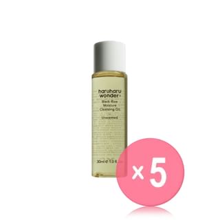 haruharu wonder - Black Rice Moisture Cleansing Oil Mini 5pcs Bundle Set 2025 Version - 30ml x 5 pcs
