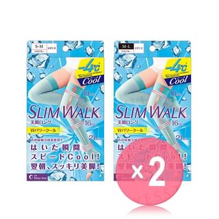 Slim Walk - Cooling Sleep Compression Open-Toe Socks 2pcs Bundle Set