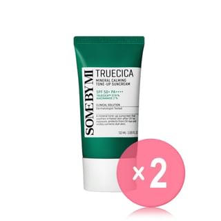 SOME BY MI - Truecica Mineral Calming Tone-Up Suncream 2pcs Bundle Set 2024 Version - 50ml x 2 pcs