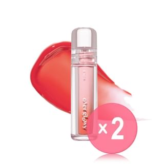 ETUDE - Over Glowy Tint - 7 Colors 2pcs Bundle Set #02 Peach Forest of Healing x 2 pcs