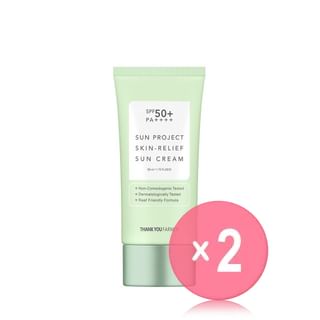 THANK YOU FARMER - Sun Project Skin Relief Sun Cream 2pcs Bundle Set 50ml x 2 pcs