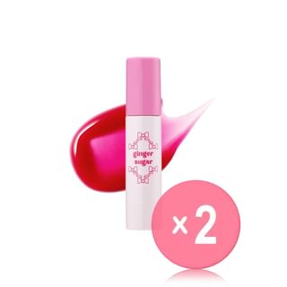 ETUDE - Ginger Sugar Lip Serum Princess House Collection - 2 Colors 2pcs Bundle Set #09 Cherry Ribbon x 2 pcs