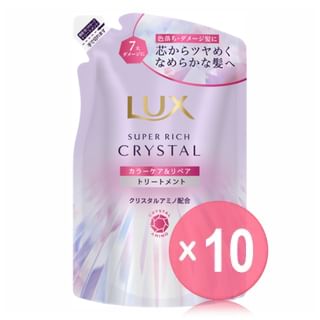 Lux Japan - Super Rich Crystal Color Care & Repair Hair Treatment 10pcs Bundle Set 300g Refill x 10 pcs