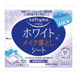 Kose Softymo White Makeup Removal Sheet Refill 52 Pcs kose kopen in de aanbieding