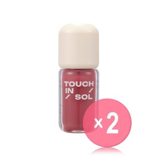 touch in SOL - Glassy Color Lip - 5 Types 2pcs Bundle Set Vintage Love x 2 pcs