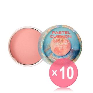 THE FACE SHOP - fmgt Pastel Cushion Blusher ACID Edition - 7 Colors 10pcs Bundle Set #01 Glittery Peach x 10 pcs