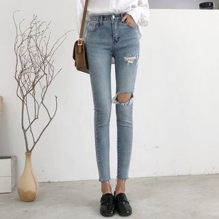 Yaxida Ripped Skinny Jeans yaxida kopen in de aanbieding